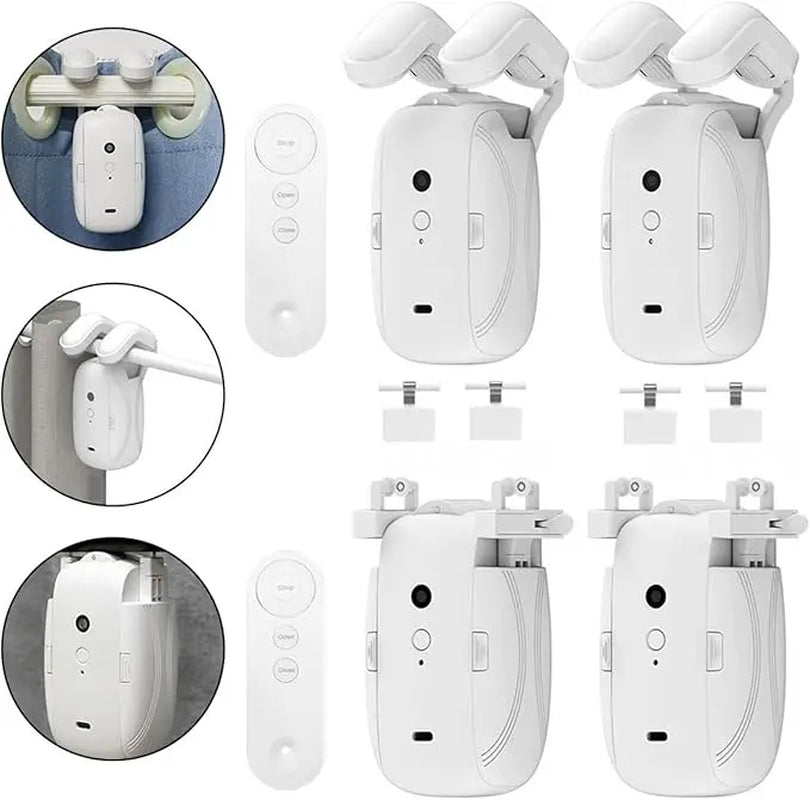 Smart for Home Curtain Opener Electronic Rome/T/U Track Curtain Motor Robot Remote Button Control Automatic Curtain Opener