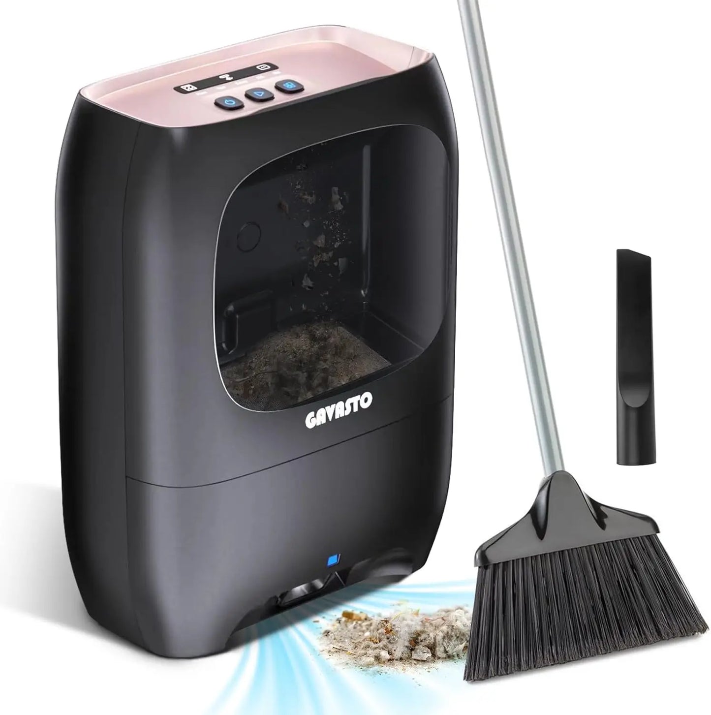 Touchless Automatic Dustpan Vacuum – 1800W Suction, Self-Cleaning Brush, Quiet Mode for Pet Hair & Hardwood Floors