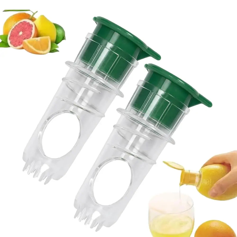 Screw-Top Manual Lemon Juicer with Built-In Filter & Spout – Easy Citrus Squeezer for Lemons, Oranges, Cocktails & Drinks