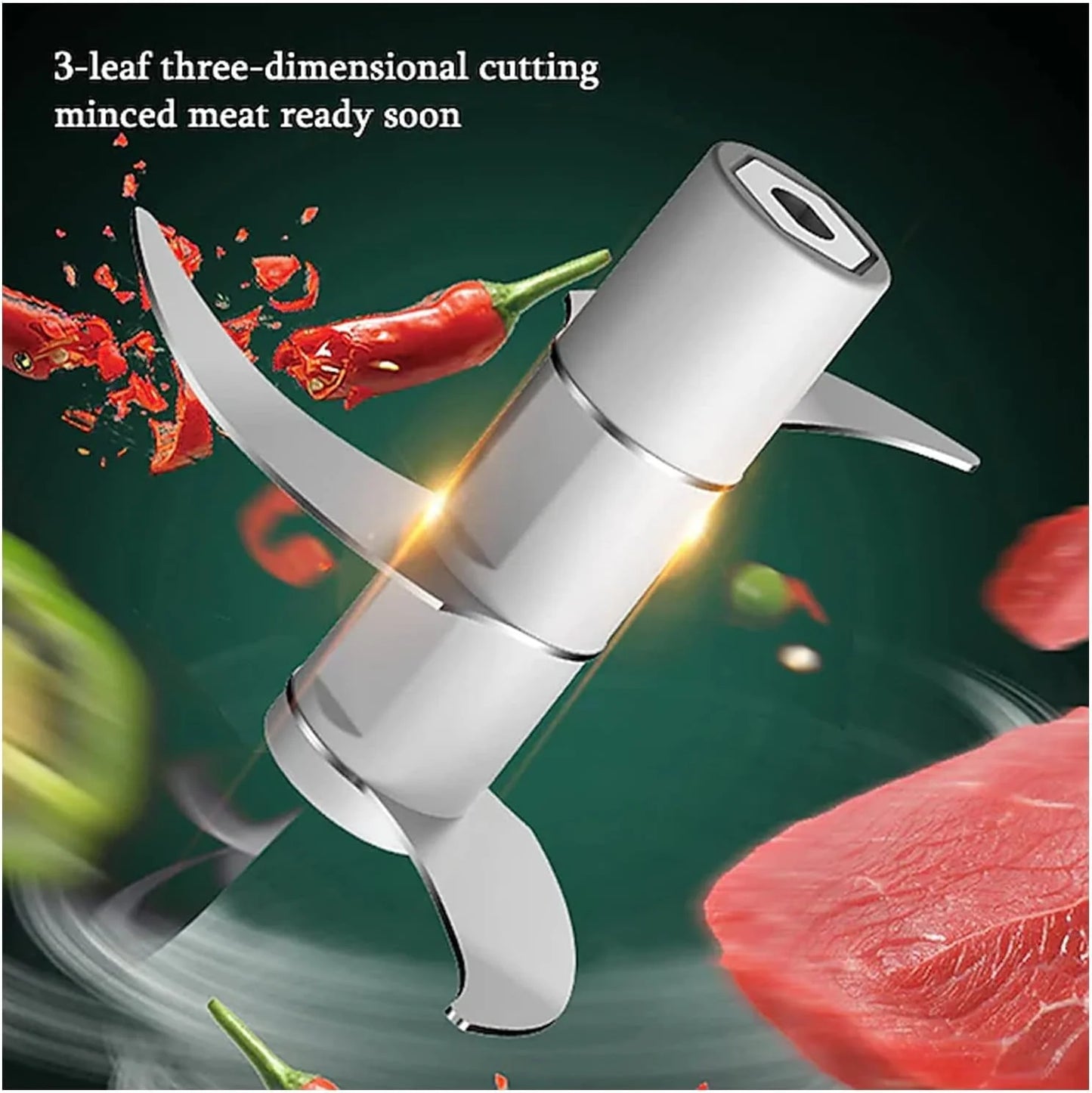Electric Garlic Chopper, 250ML Mini Vegetable Chopper with USB Rechargeable, 304 Stainless Steel Blade, Portable Electric Mini Food Chopper for Garlic, Ginger, Onion, Chili, Vegetable