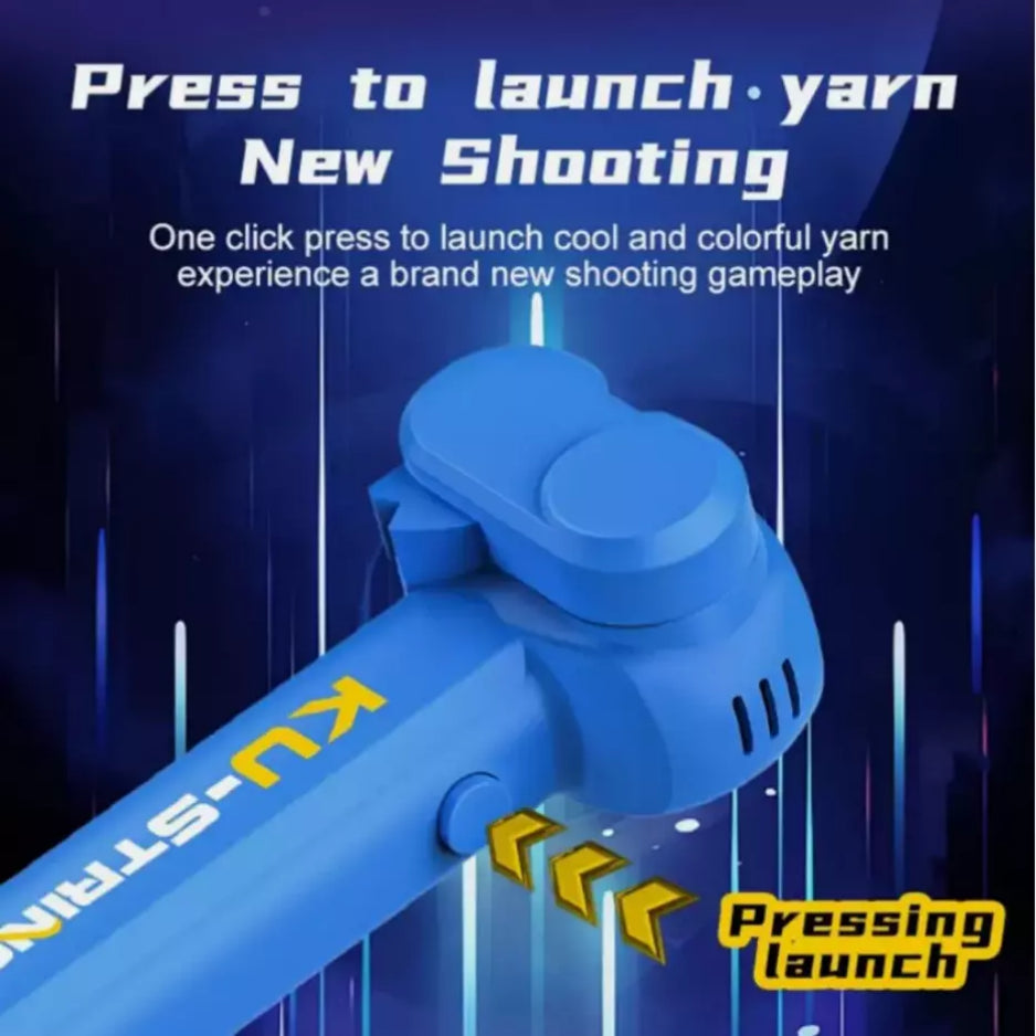 Lasso String Shooter Loop Toy Handheld Zip Rope Launcher Propeller Toy US**