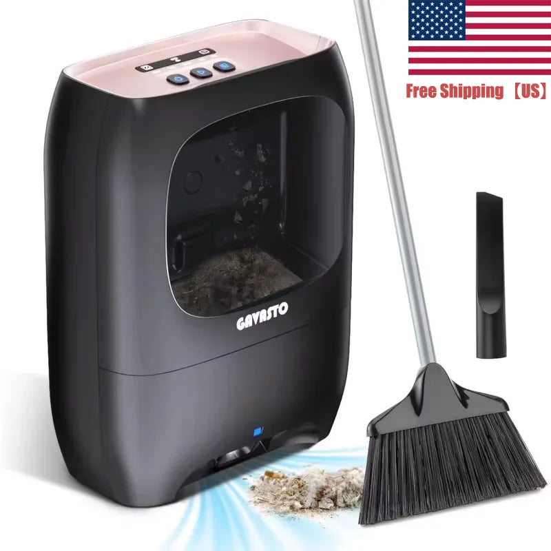 Touchless Automatic Dustpan Vacuum – 1800W Suction, Self-Cleaning Brush, Quiet Mode for Pet Hair & Hardwood Floors
