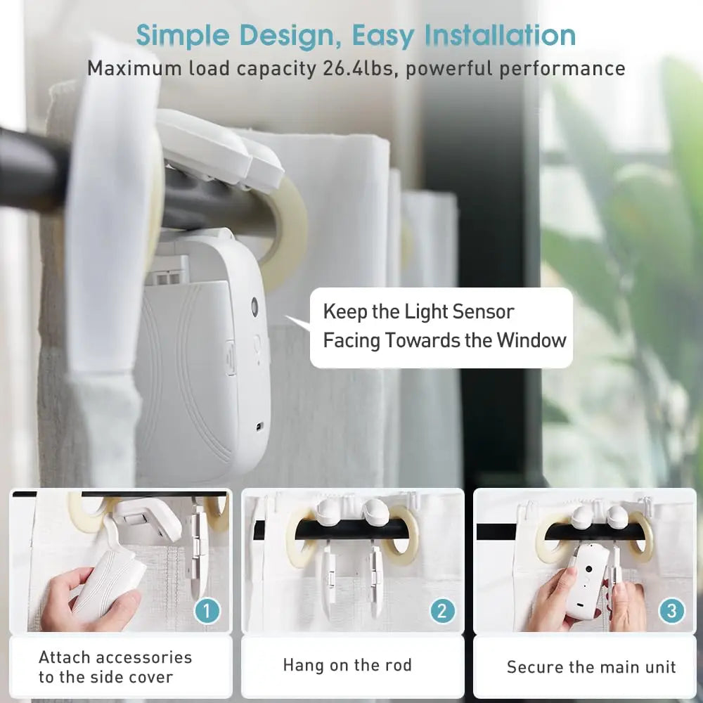Smart for Home Curtain Opener Electronic Rome/T/U Track Curtain Motor Robot Remote Button Control Automatic Curtain Opener