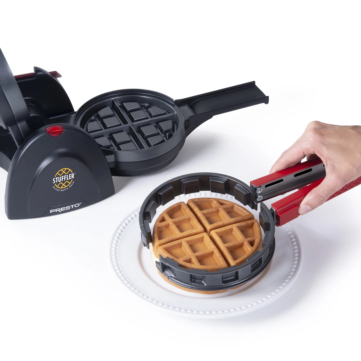 Stuffler Electric Stuffed Waffle Maker – Make Sweet or Savory Stuffed Waffles at Home (Model 03512)