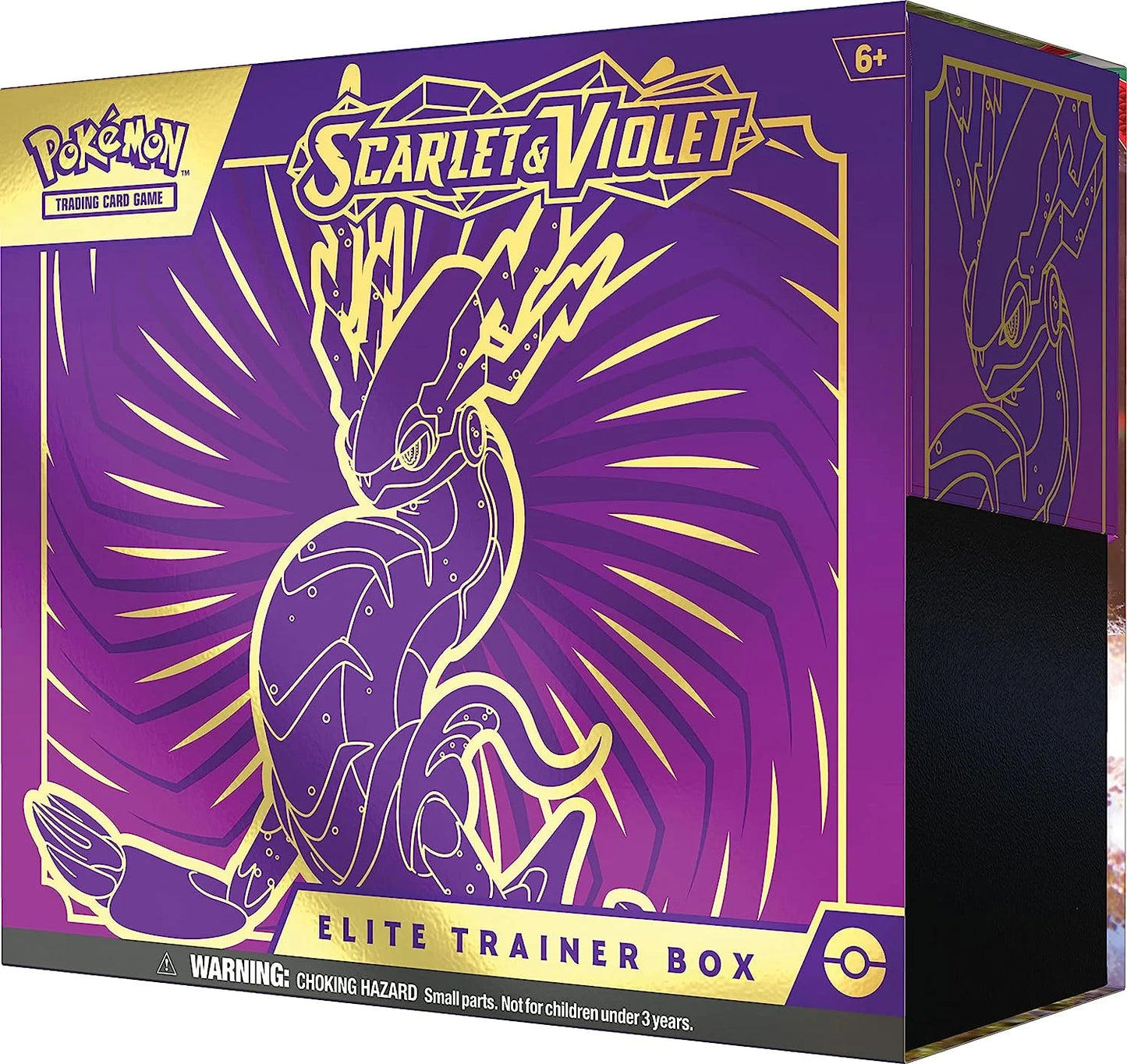 TCG Miraidon Purple Elite Trainer Box Scarlet & Violet Booster Packs