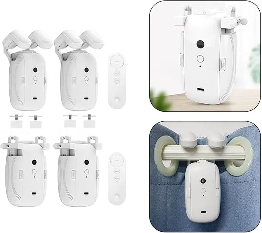 Smart for Home Curtain Opener Electronic Rome/T/U Track Curtain Motor Robot Remote Button Control Automatic Curtain Opener