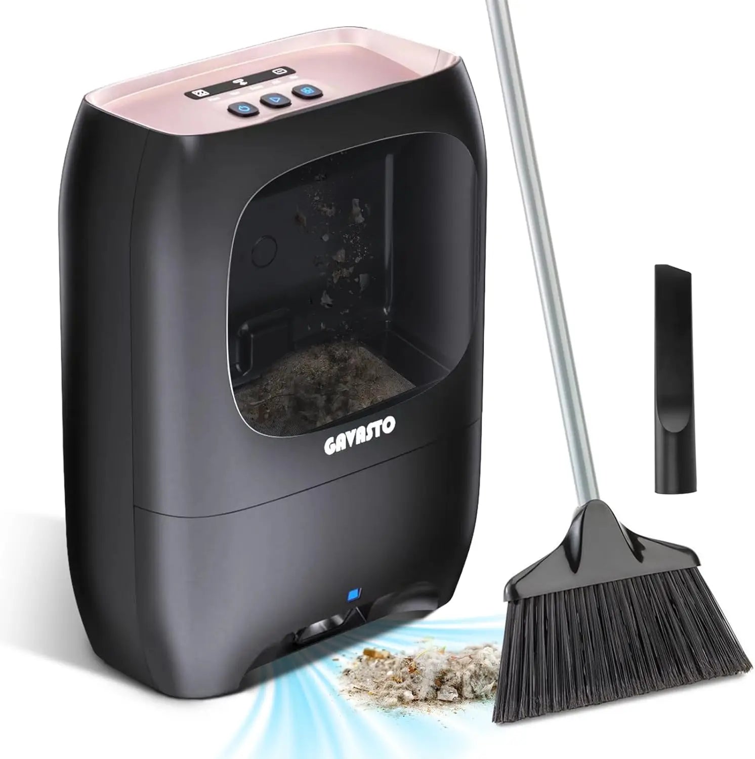 Touchless Automatic Dustpan Vacuum – 1800W Suction, Self-Cleaning Brush, Quiet Mode for Pet Hair & Hardwood Floors