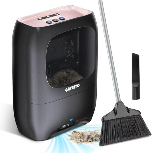 Touchless Automatic Dustpan Vacuum – 1800W Suction, Self-Cleaning Brush, Quiet Mode for Pet Hair & Hardwood Floors