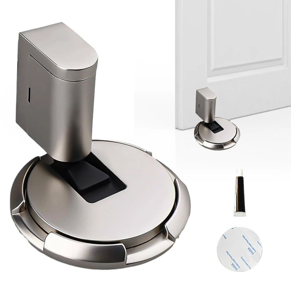 Mechanical No Drilling Door Stopper Keep Door Open Magnetic Door Stopper Heavy Duty No Drill Door Stopper for Office Home Garage