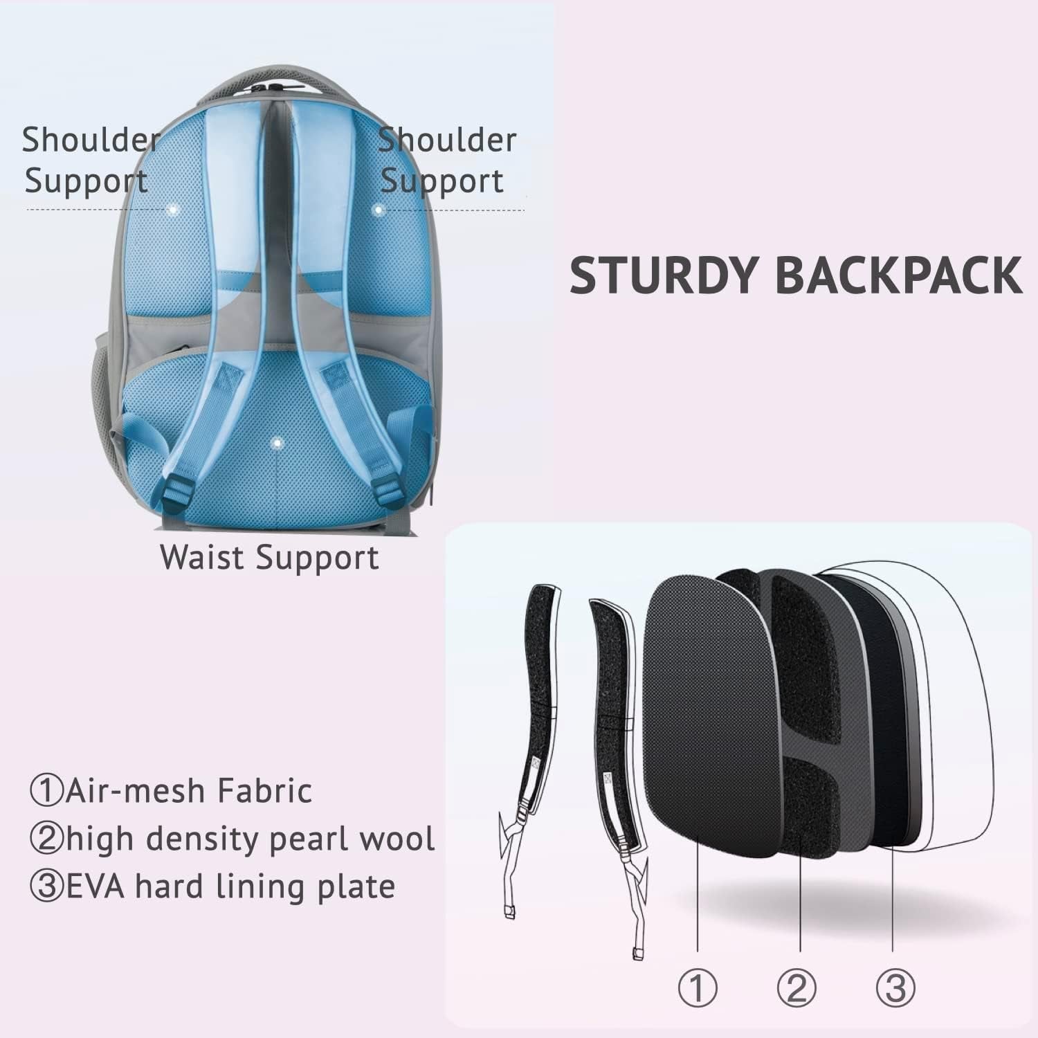 Cat Backpack Carrier with Inbuilt Fan & Light, Airline-Approved Pet Backpack Bubble for Kitty Small Dog, Detachable Dog Backpack with Padded Strap for Travel, Hiking, Walking & Outdoor