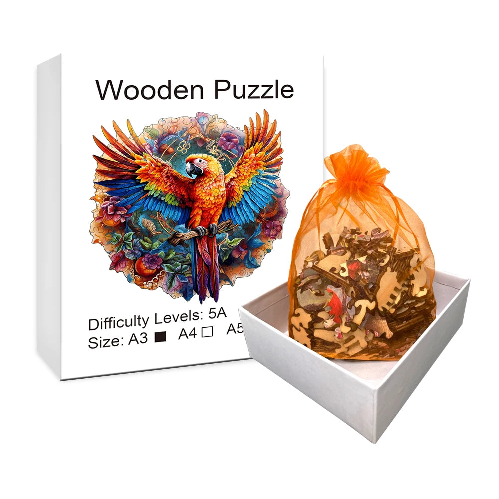 Beautiful Hummingbird Wooden Puzzle - Perfect Home Decoration and Holiday Gift Creative Puzzle for Adults and Children'S Puzzle