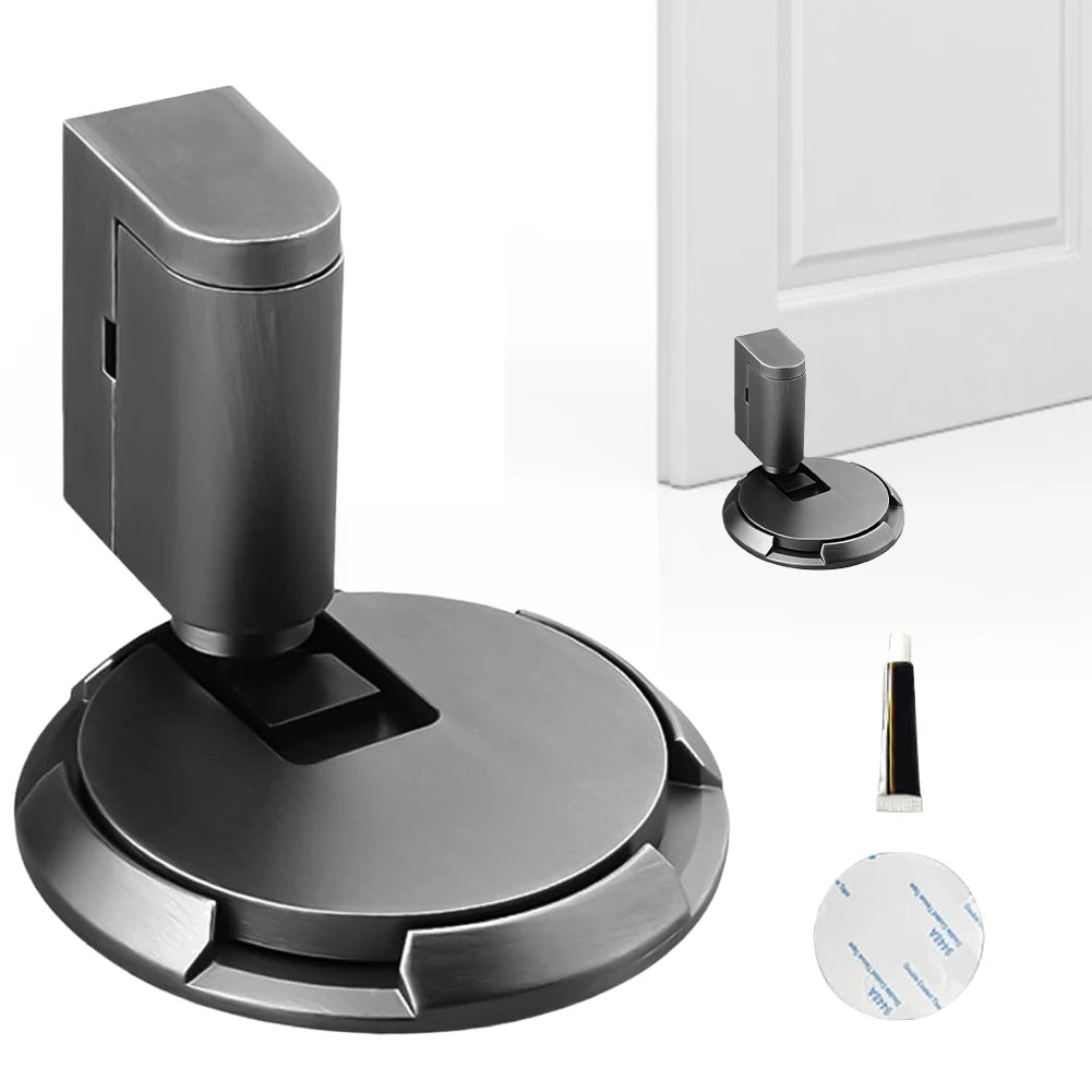 Mechanical No Drilling Door Stopper Keep Door Open Magnetic Door Stopper Heavy Duty No Drill Door Stopper for Office Home Garage