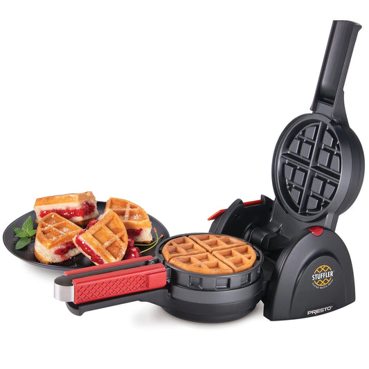 Stuffler Electric Stuffed Waffle Maker – Make Sweet or Savory Stuffed Waffles at Home (Model 03512)