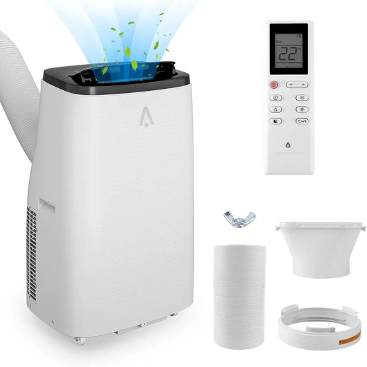 Portable Air Conditioner 14000 BTU Cool up to 750 Sq.Ft 3-In-1 AC Unit Dehumidifier Fan Remote Control 24Hrs Timer for Home