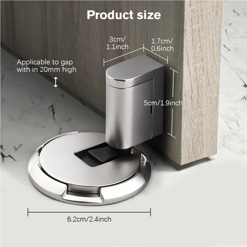Mechanical No Drilling Door Stopper Keep Door Open Magnetic Door Stopper Heavy Duty No Drill Door Stopper for Office Home Garage