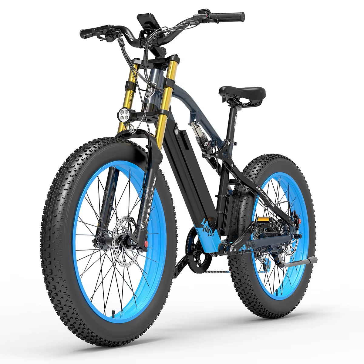 US Stock LANKELEISI RV700 Electric Hybrid Cruiser E Bike Bicycle 1000W Motor 48V 16AH Mountain Beach City Road Ebike
