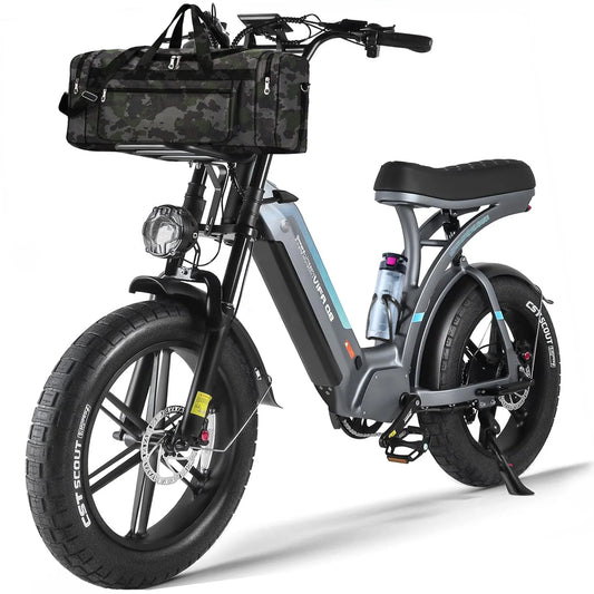 Electric Bike for Adults, 20" Electric Mountain Bike 750W 31 MPH, 48V 20Ah Battery, UL2849